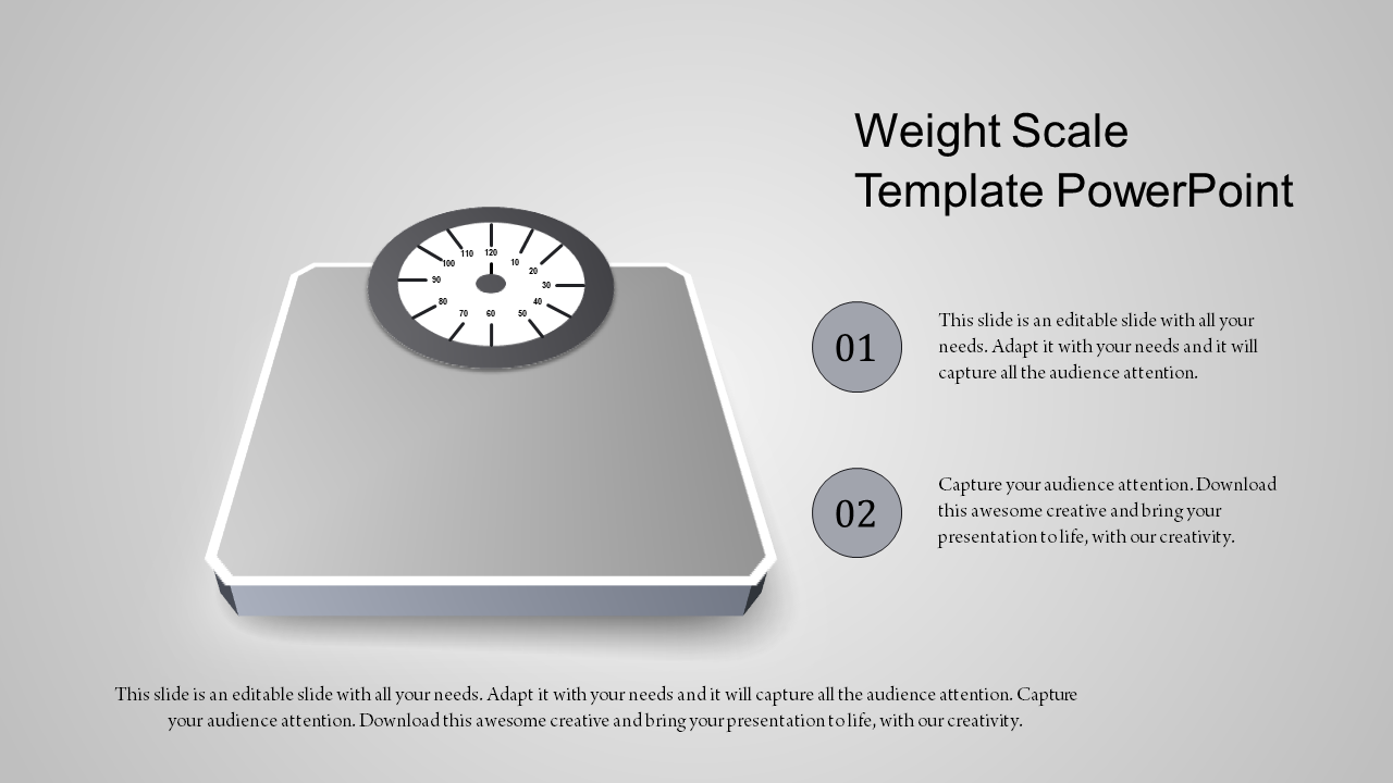 scale template powerpoint-weight scale template powerpoint-gray-style 2